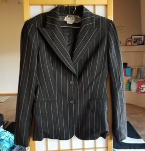 Michael Kors Black Striped Blazer, Size 4